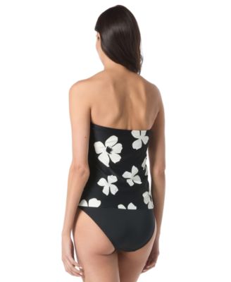 Shop Vince Camuto Womens Floral Print Tankini Top High Waist Bottoms