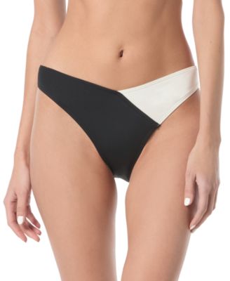 Vince Camuto - Women's Colorblocked High-Cut Bikini Bottoms