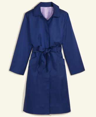 Flower Show Tie-Front A-Line Trench Coat, Exclusively at Macy's