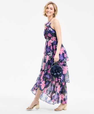 Flower Show Floral-Print Halter Dress, Exclusively at Macy's
