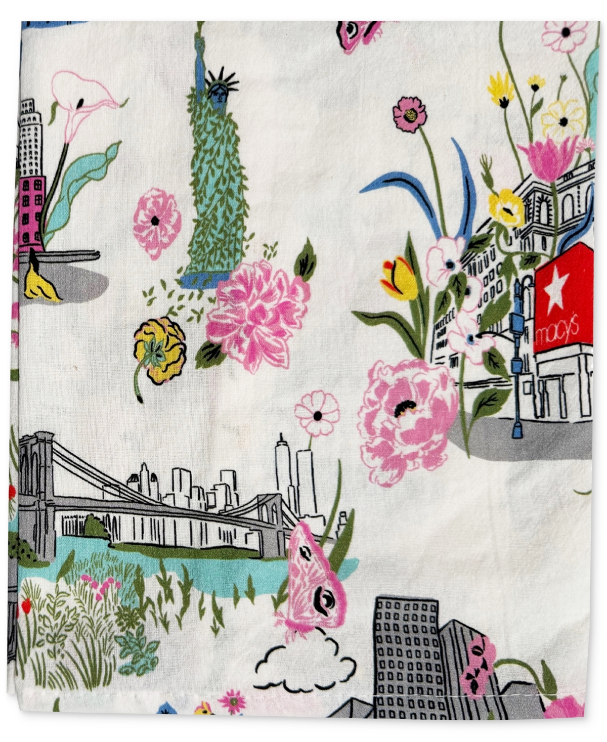 Macy's Flower Show 2-pc. Tea Towel Set, Exclusively At  In White Multi- Scenic