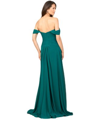 Women's Off Shoulder Chiffon Dress