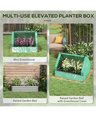 Green and Silver Mini Greenhouse – Stylish Compact Solution for Indoor and Outdoor Gardening