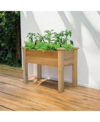 Raised Garden Bed Planter Box – Elevated Wooden Garden Box for Vegetables, Flowers & Herbs