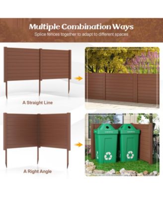 Outdoor Privacy Screens Fence Panels with Long Stakes Durable and Secure Garden or Patio Dividers