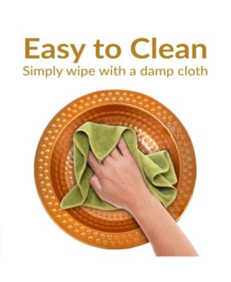 Outdoor Deck-Mounted Bird Bath or Bird Feeder with Copper Finish - 12"