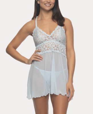 Women's Bra And Panty Sets Sexy See-Through Lace Mesh Sheer Bra Lingerie Set Two Piece