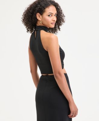 Women's Hardware Sleeveless Halter Top