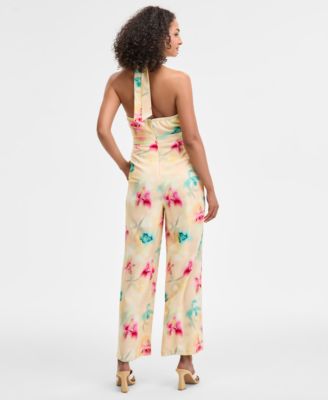 Women's Printed Halter Jumpsuit, Exclusively at Macy's