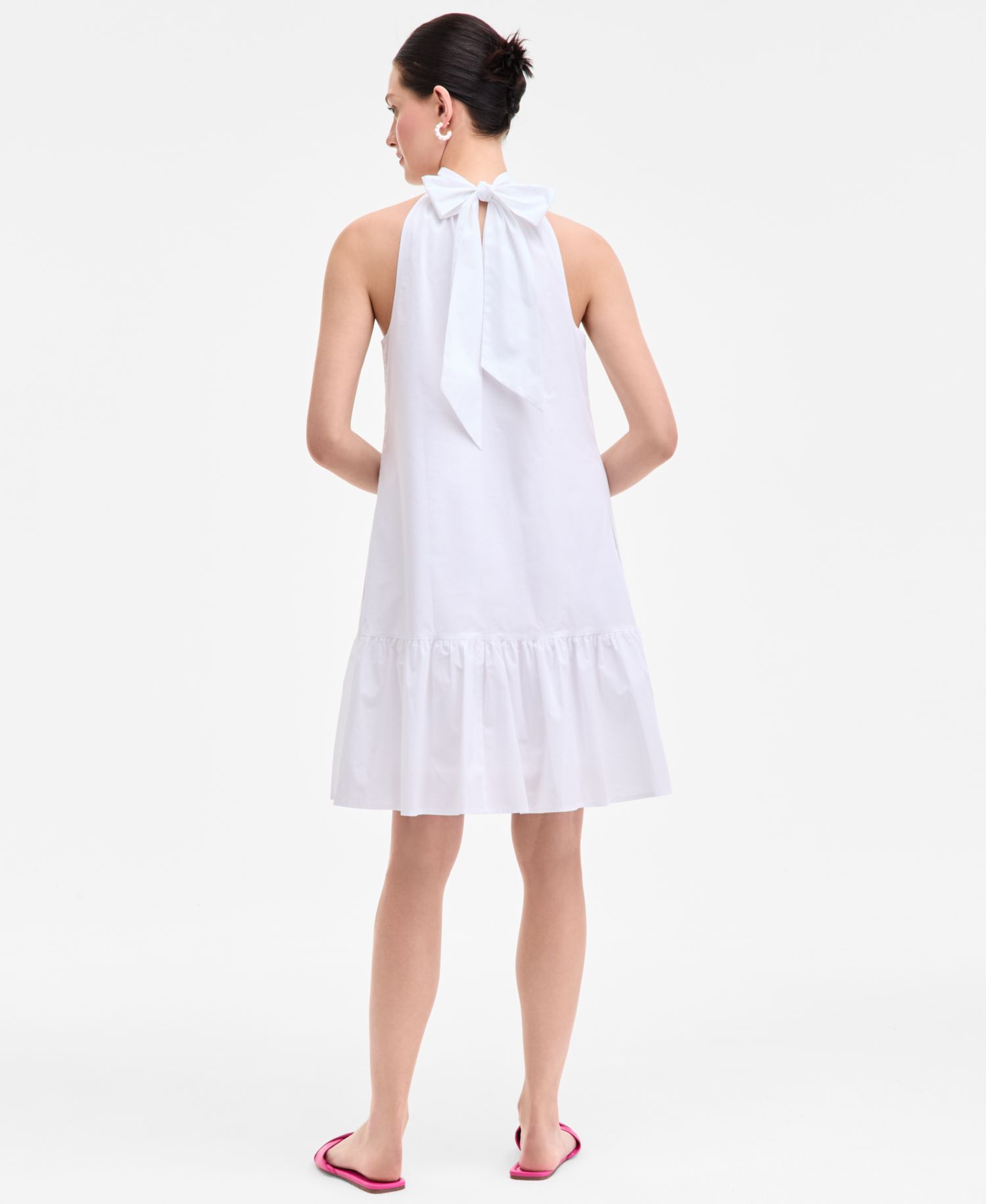 Women's Halter Bow-Back Mini Dress