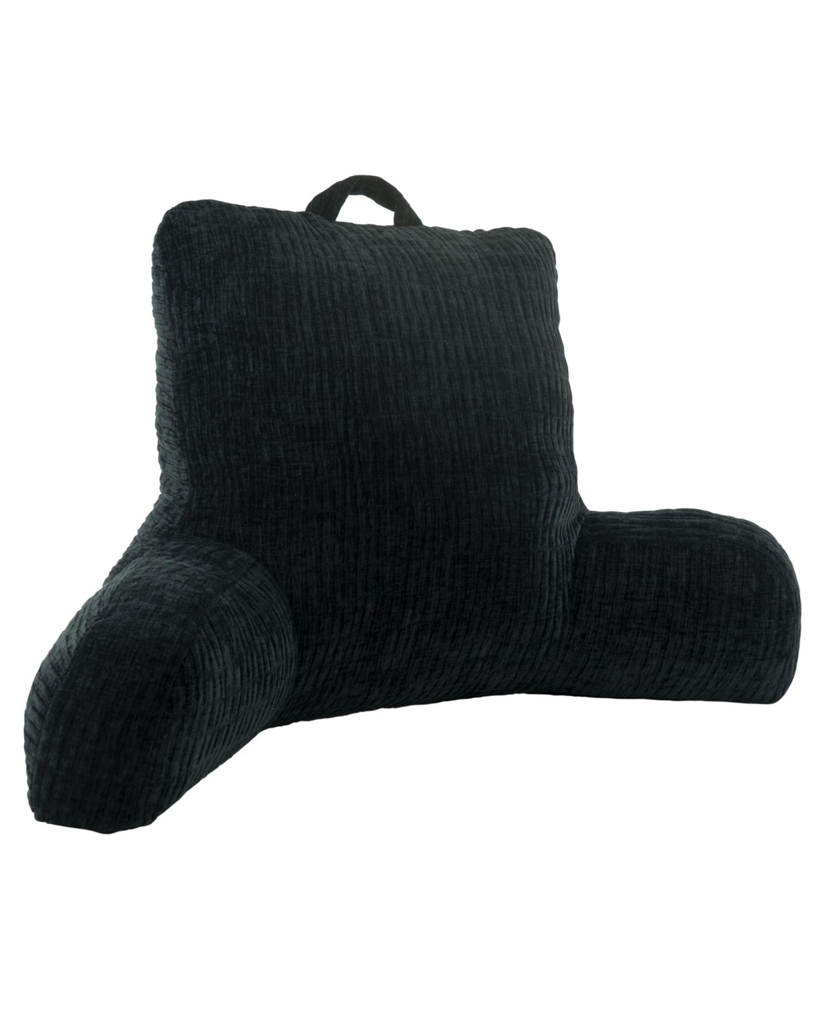 Arlee Home Fashions Sutton Place Singer Backrest Pillow, 33" X 18" In Black