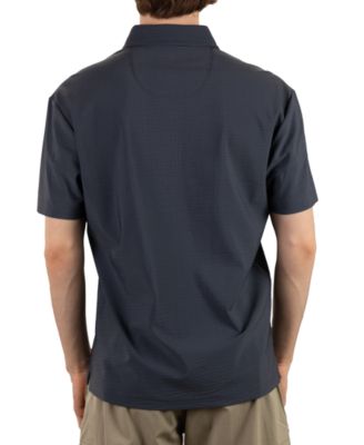 Men's Hybrid Short Sleeve Seersucker Polo Shirt