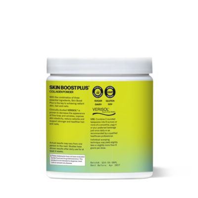 Skin Boost Plus [30-Serves] | Collagen Powder Supplement with VERISOL Bioactive Hydrolyzed Collagen Peptides, Vitamin C & Hyaluronic Acid