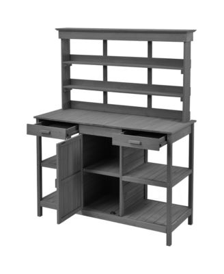 Streamdale 66" Farmhouse Potting Bench with Storage