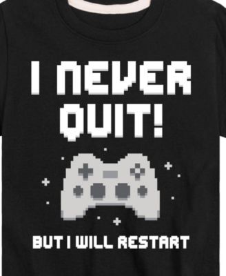 Big Boys Gamer I Never Quit Graphic T-Shirt