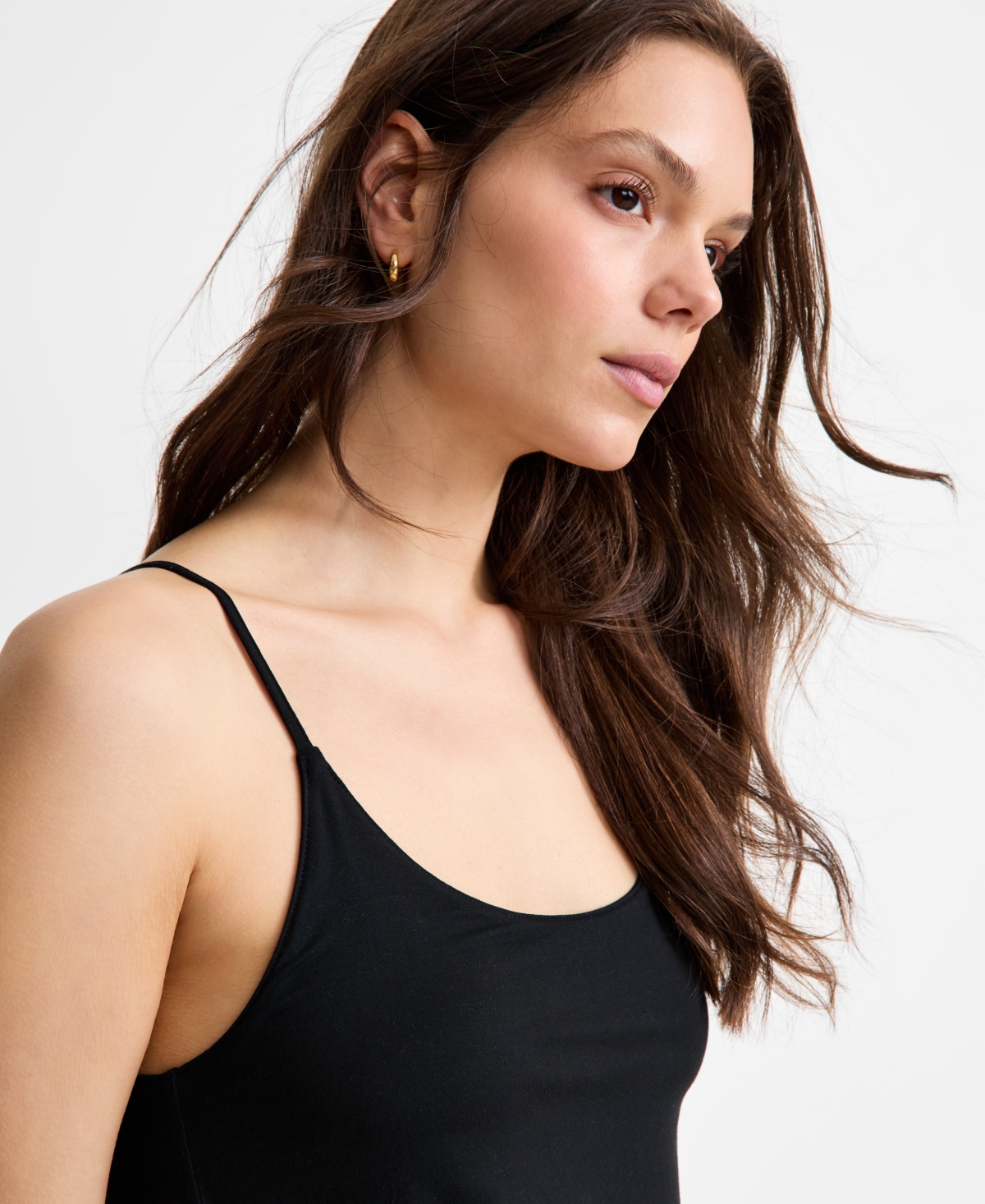 Macy's State Of Day Women's Solid Shelf-bra Chemise, Exclusively At