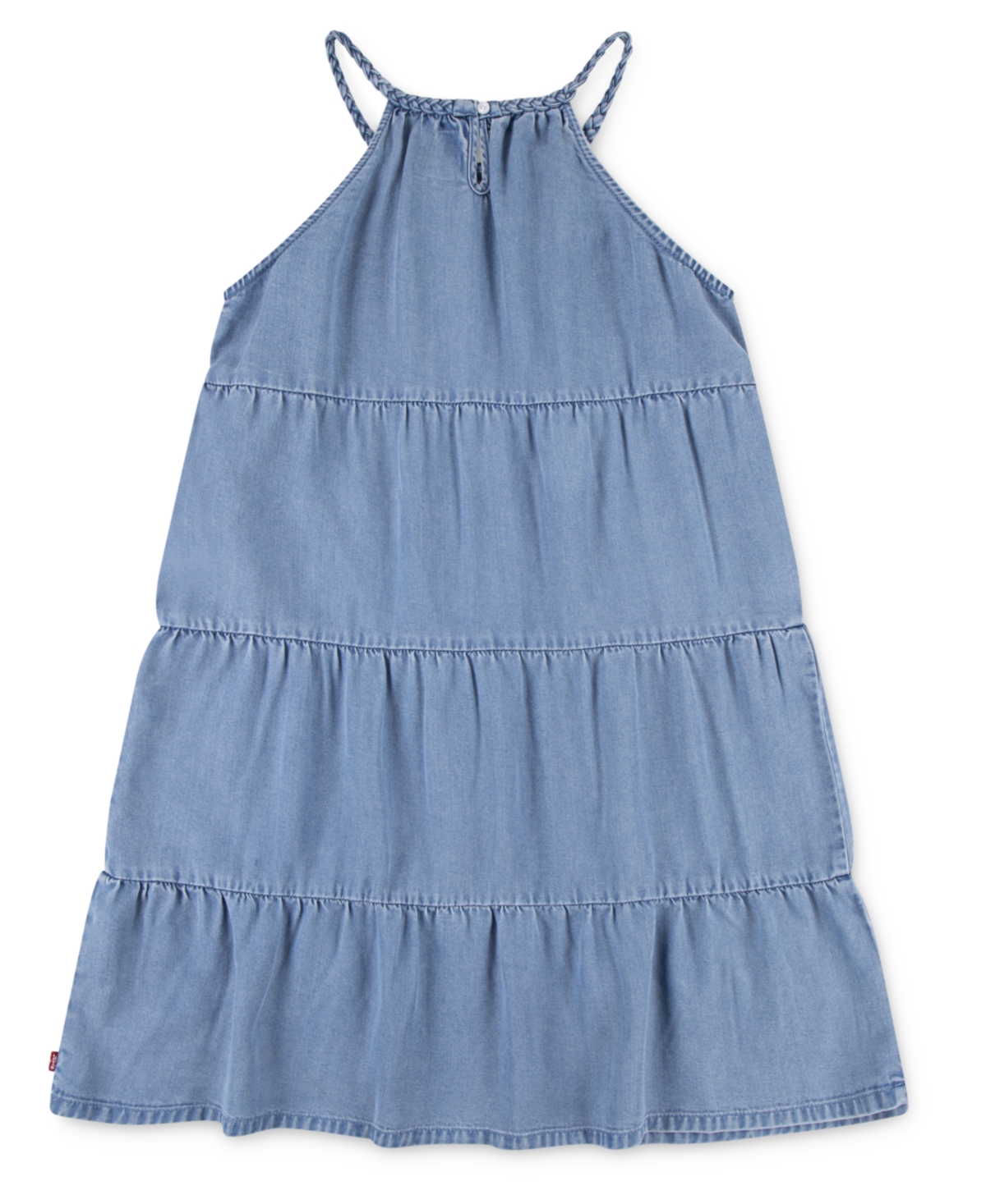 LEVI'S BIG GIRLS HALTER TIERED DRESS 