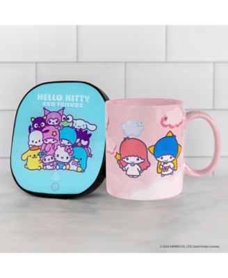 Hello Kitty and Friends Little Twin Stars Mug Warmer with Mug – Keeps Your Favorite Beverage Warm - Auto Shut On/Off