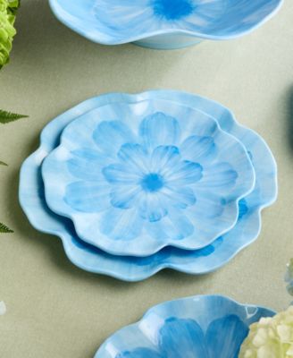 Wildflower 3-D Floral Salad Plates, Set of 4