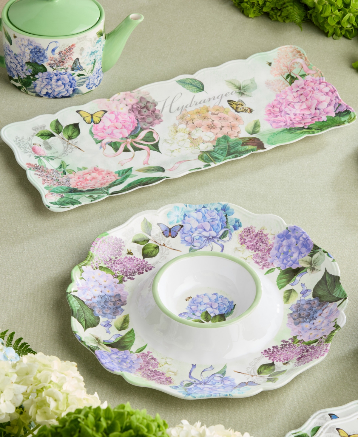 Certified International Garden Path Melamine 2 Pc. Appetizer Set In No Color