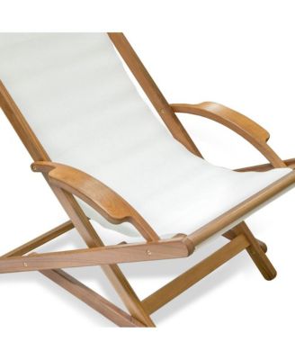 Solid Wood Deck Chair – Indoor/Outdoor Seating for Patio, Deck, and Garden