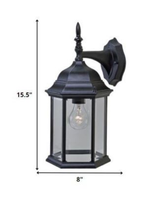 Adjustable Swing Arm Wall Light with Clear Glass Shade for Home Decor