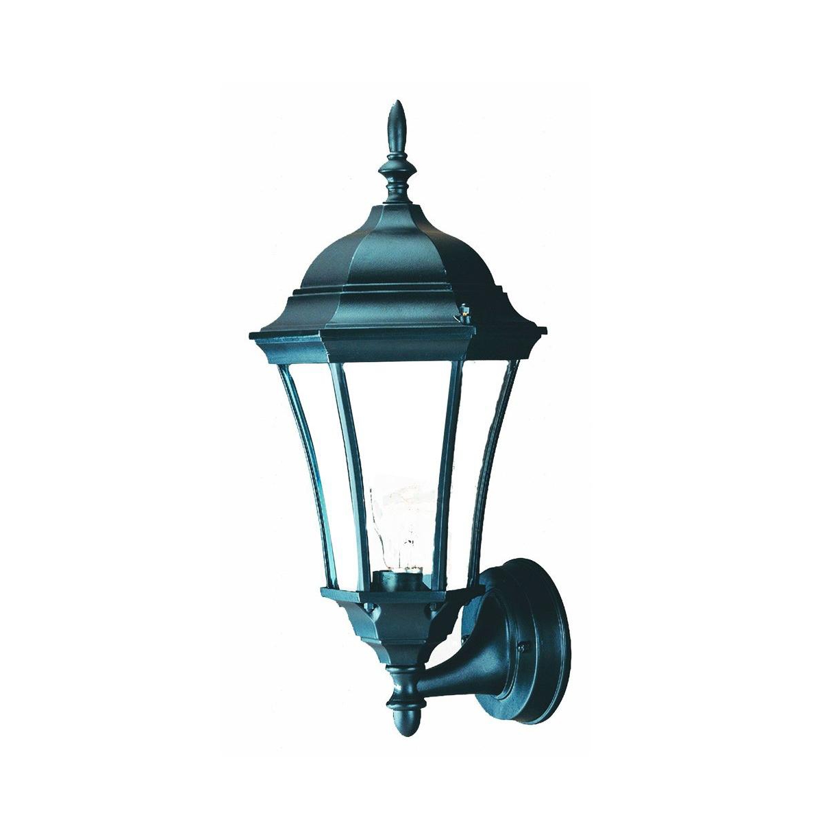 Matte Black Carousel Lantern Wall Light - Multi