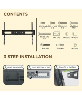 Premium Tilt / Tilting TV Wall Mount For 60" to 110" TVs Up to 165lbs