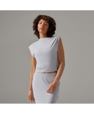 Women's Brushed Tec Knit Asymmetrical Tee