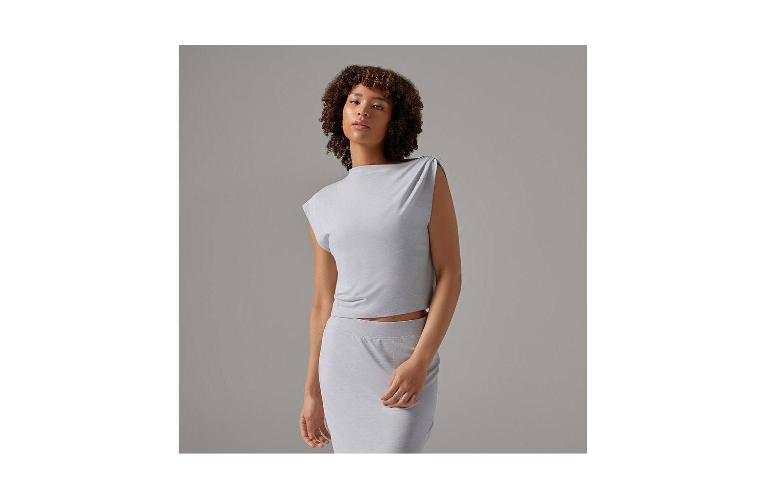 Women's Brushed Tec Knit Asymmetrical Tee