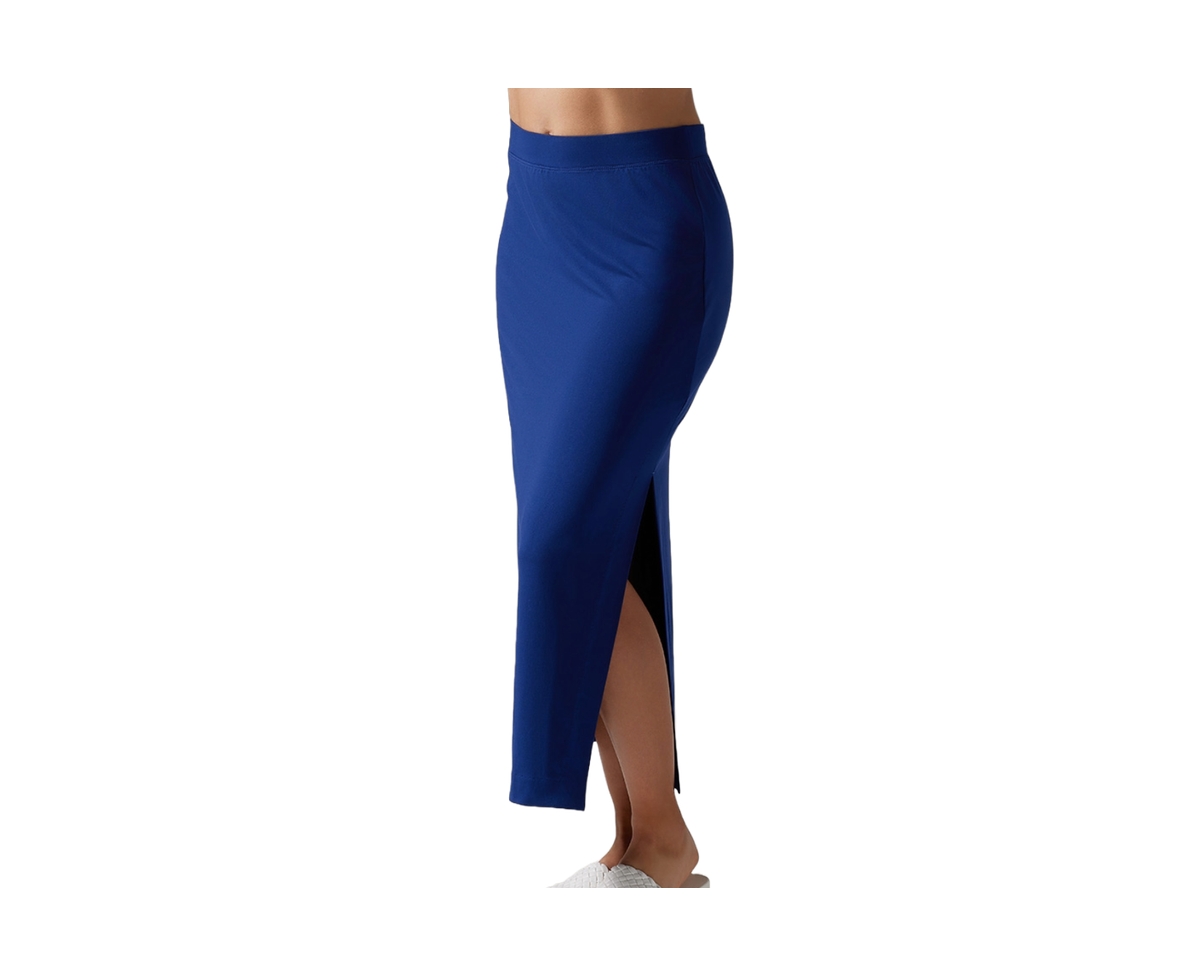 Women's Brushed Tec Knit Midi Skirt - Deep navy