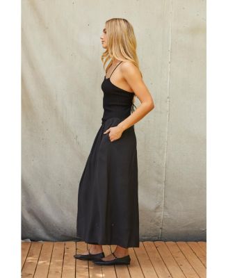 Women's Isabella Mix Media Maxi Dress