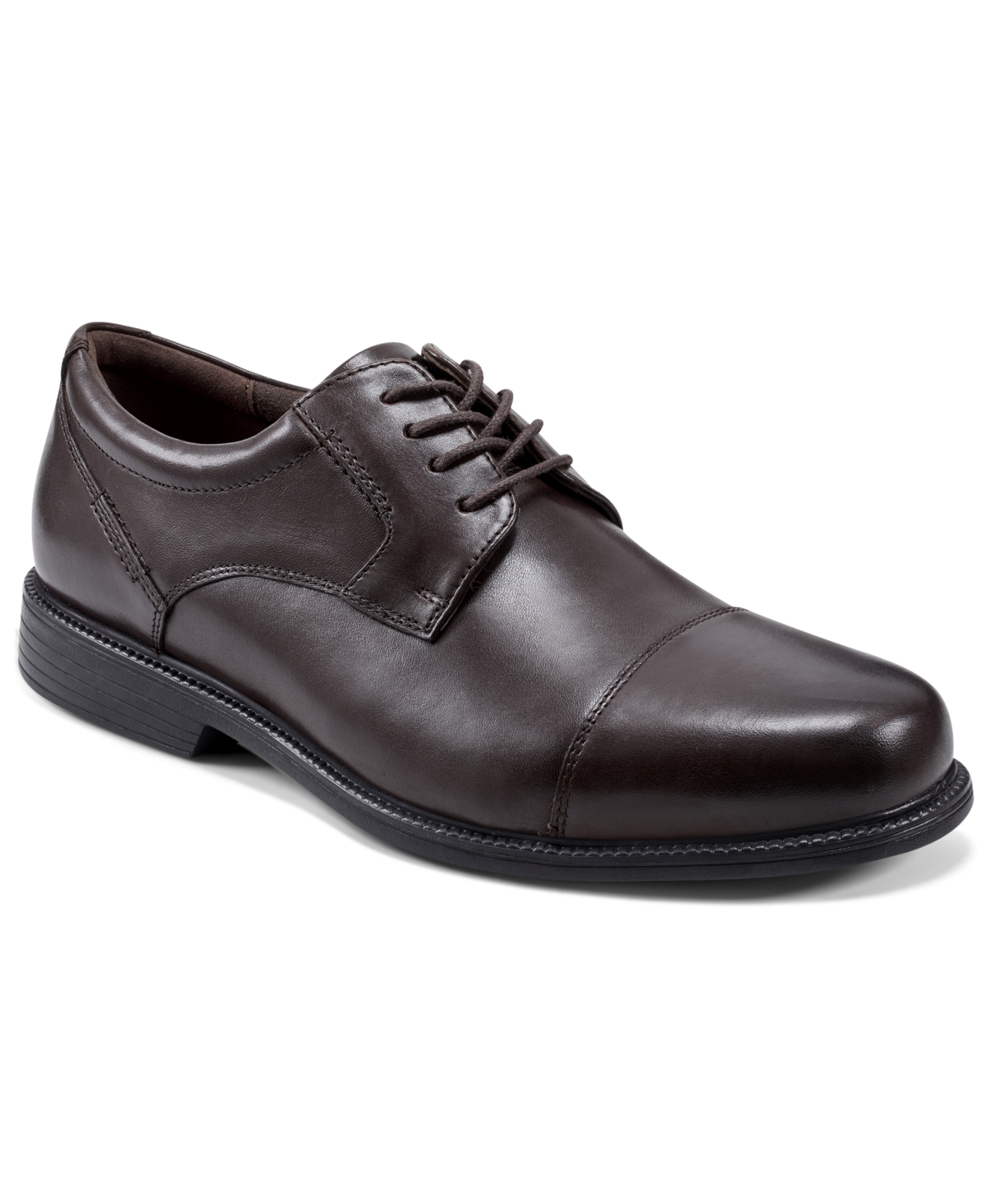 Rockport Men's Charles Road Cap Toe Dress Shoe - Dark Brown