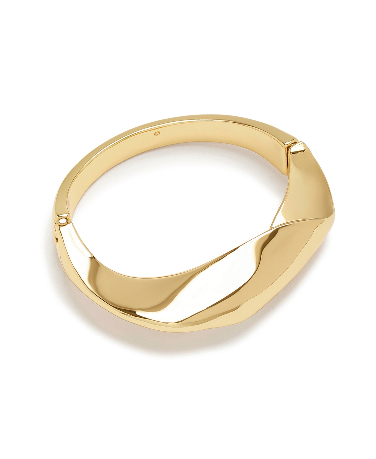 Sculpted Link Bangle Bracelet - Silver