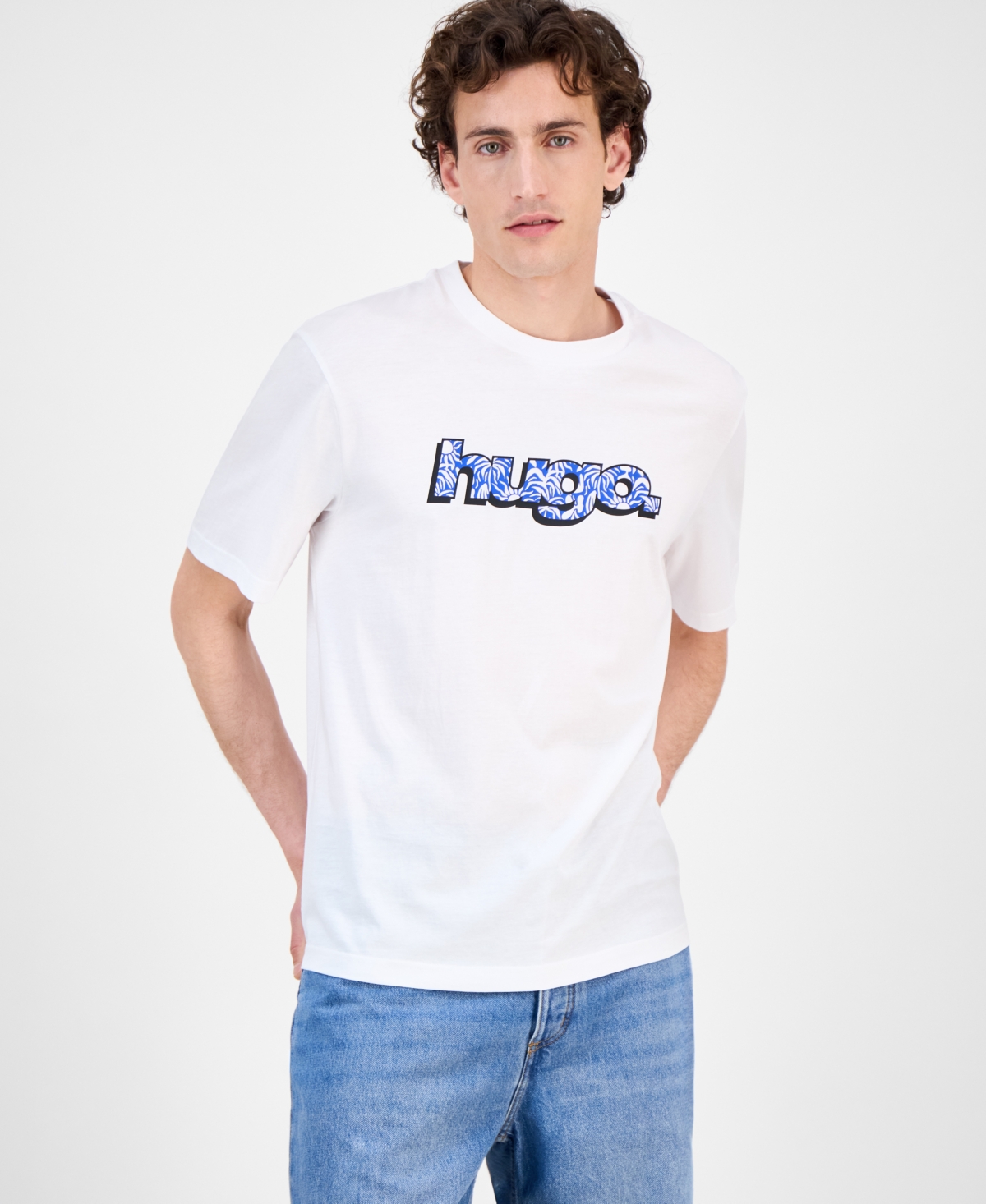 Hugo Boss Men's Nugibol Logo Graphic Cotton T-shirt