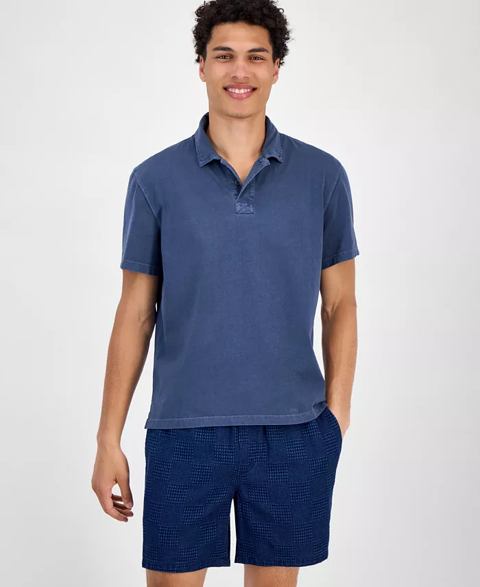 Men's Sun Faded Short Sleeve Polo Shirt - thumbnail 5