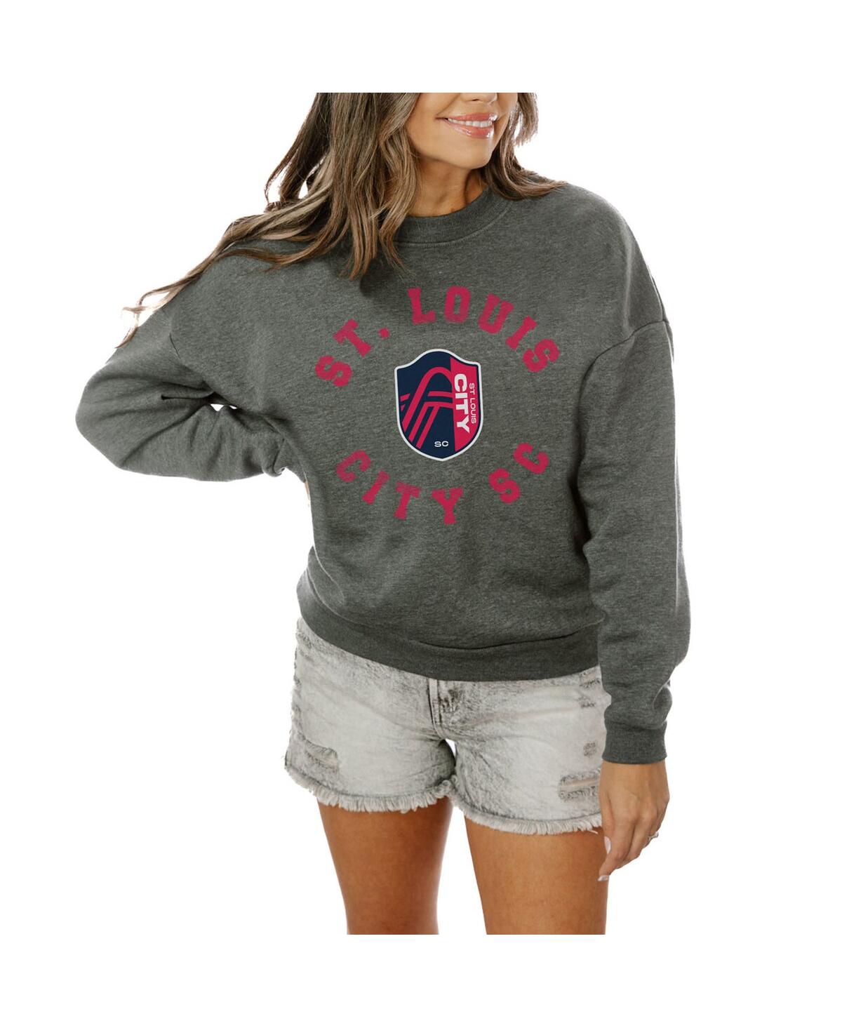 Gameday Couture Women's Charcoal Green Bay Packers Bring The Energy Pullover Sweatshirt In Charcoal
