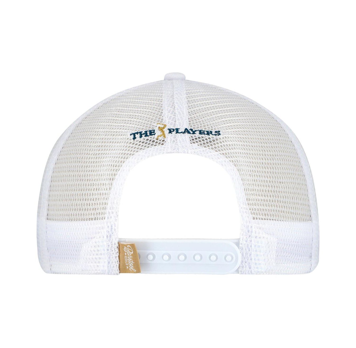 Men's White/Tan THE PLAYERS Nailhead Canvas Rope Adjustable Hat