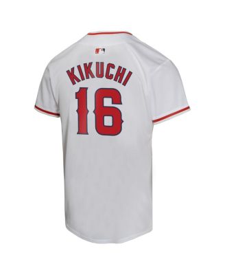 Big Boys and Girls Yusei Kikuchi White Los Angeles Angels Home Game Player Jersey