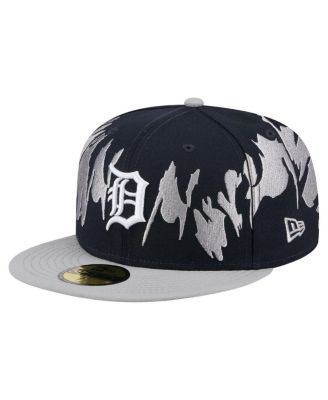 New Era - Men's Navy/Gray Detroit Tigers Retro Pattern 59FIFTY Fitted Hat