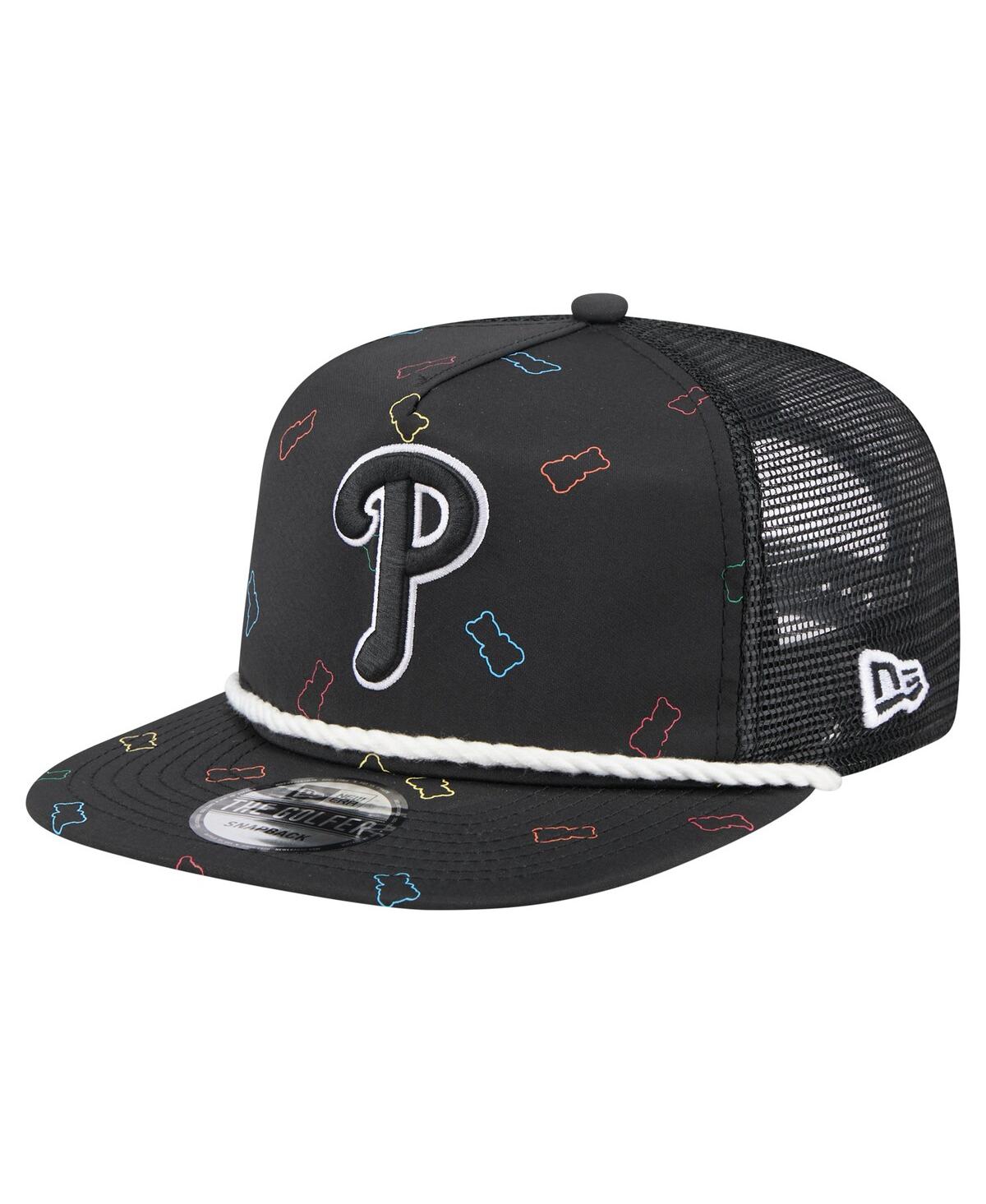 Shop New Era Men's Black Philadelphia Phillies Gummy Golfer Trucker Adjustable Hat