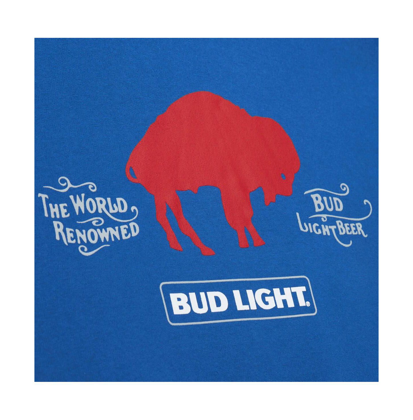 Мужское худи Mitchell & Ness Royal Buffalo Bills NFL x Bud Light Vintage Pullover — фото 2