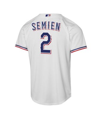 Big Boys and Girls Marcus Semien White Texas Rangers Home Replica Player Jersey