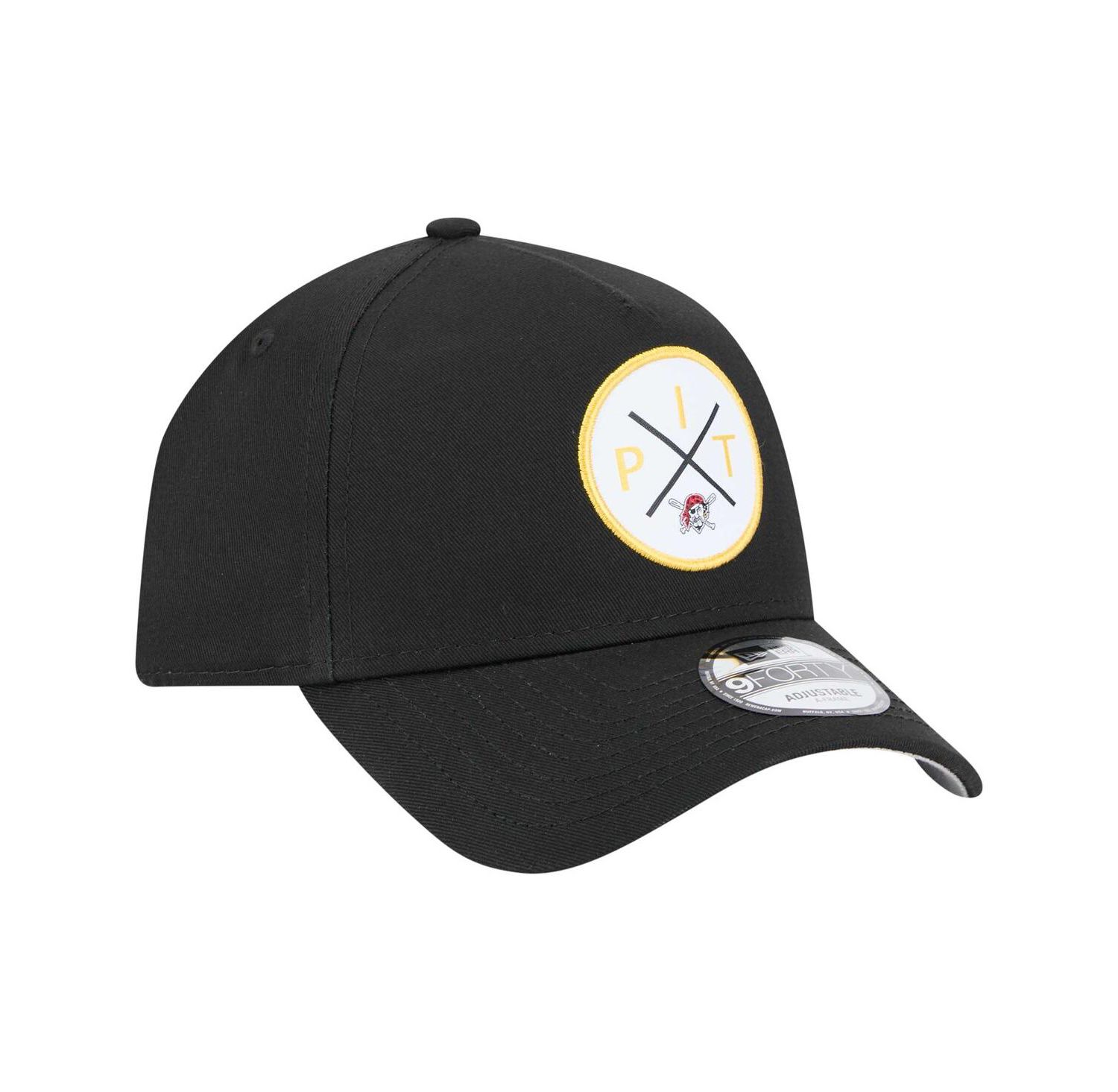 Men's Black Pittsburgh Pirates 9FORTY A-Frame Adjustable Hat
