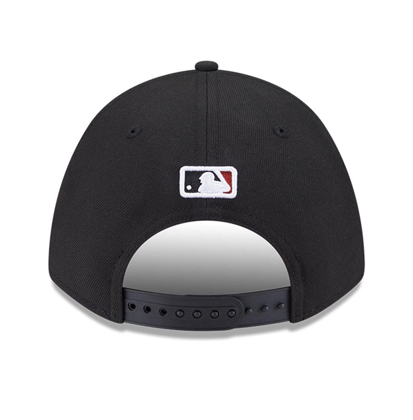 Мужская кепка New Era Black Arizona Diamondbacks Player Replica 9FORTY Adjustable Hat — фото 3