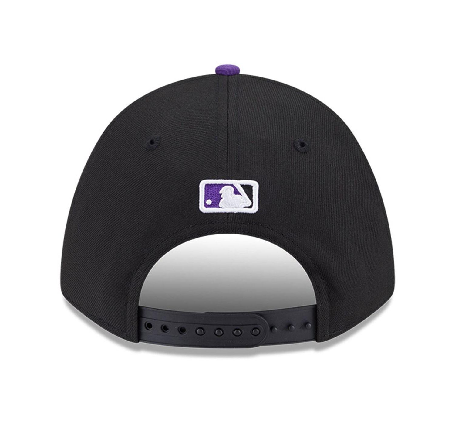 Men's Black/Purple Colorado Rockies Player Replica 9FORTY Adjustable Hat