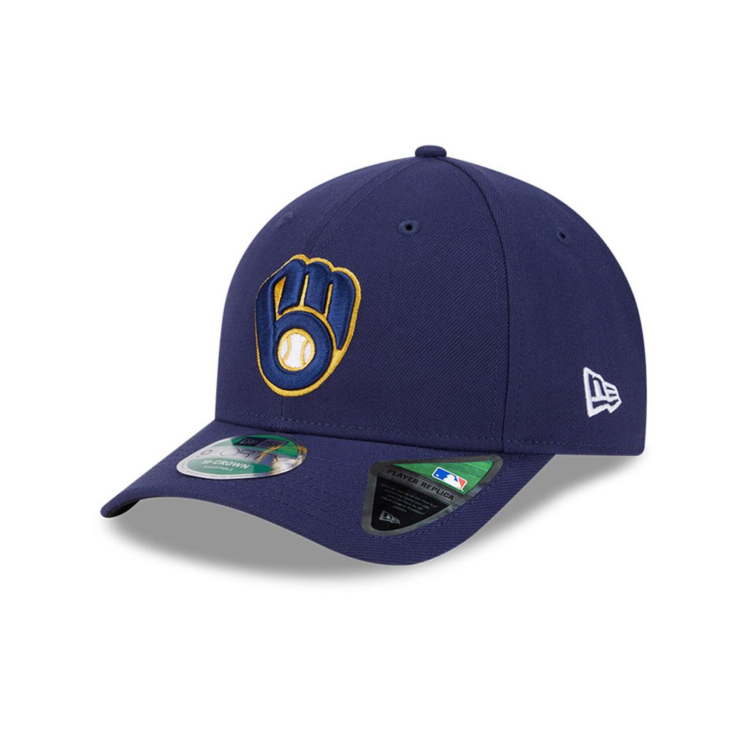 Men's Navy Milwaukee Brewers Player Replica 9FORTY Adjustable Hat
