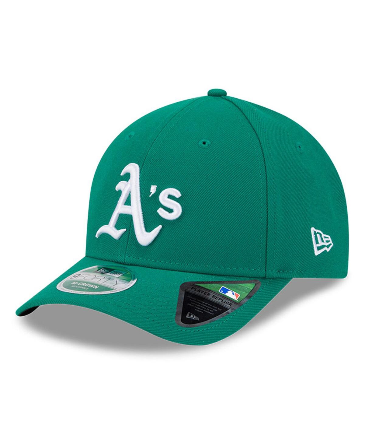 NEW ERA MEN'S KELLY GREEN ATHLETICS PLAYER REPLICA 9FORTY ADJUSTABLE HAT 