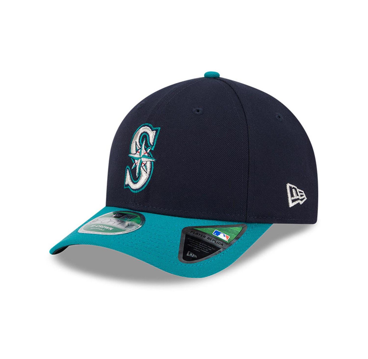 Men's Navy Seattle Mariners Player Replica 9FORTY Adjustable Hat
