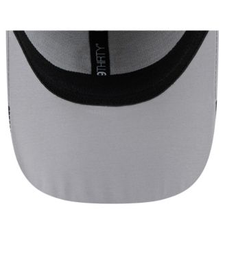 Men's Gray Pittsburgh Pirates Linear 39THIRTY Flex-Fit Hat